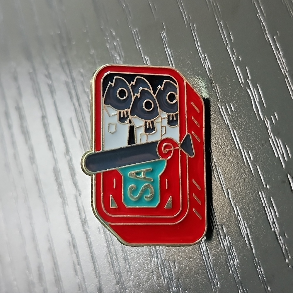 Can of Sardines Enamel Pin